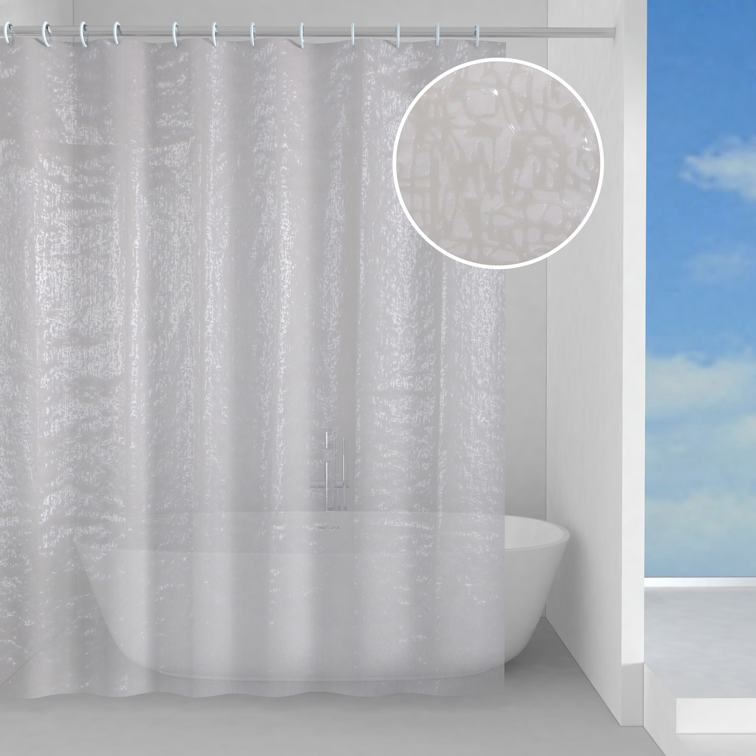 gedy-vetro-rideau-de-douche-180x200-cm-blanc image 1
