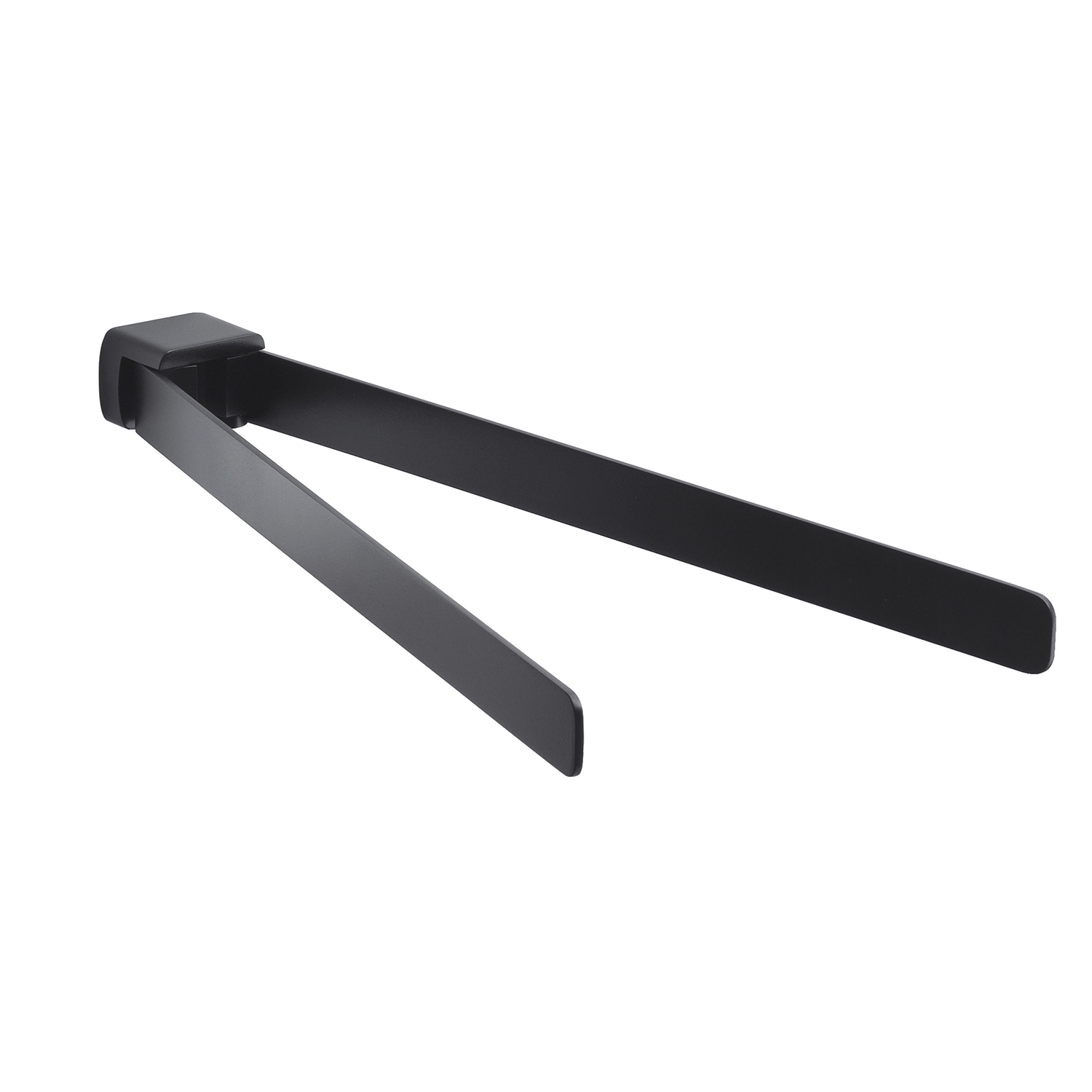 gedy-pirenei-porte-serviette-r-glable-noir-mat image 1