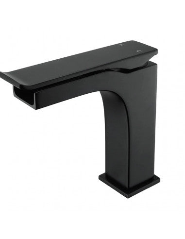 hudor-alph-e-801-robinet-lavabo-noir-mat-cascade image 1