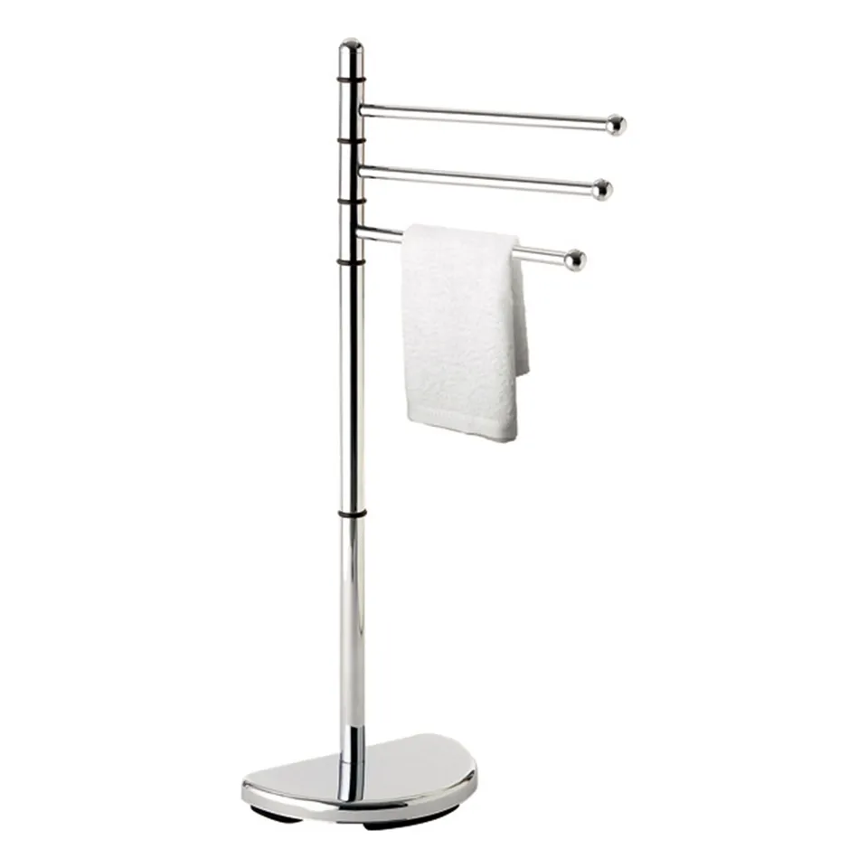 gedy-hibiscus-porte-serviette-sur-pied-chrome image 1