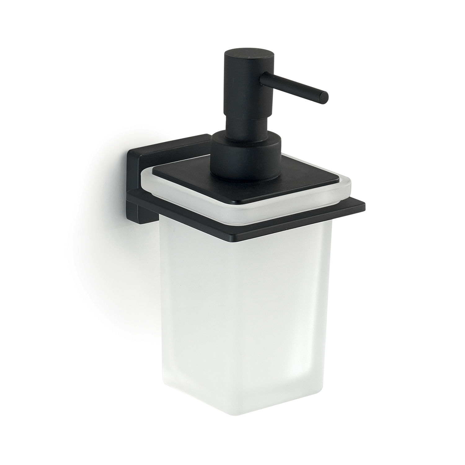 gedy-atena-distributeur-savon-noir-mat-mural image 1
