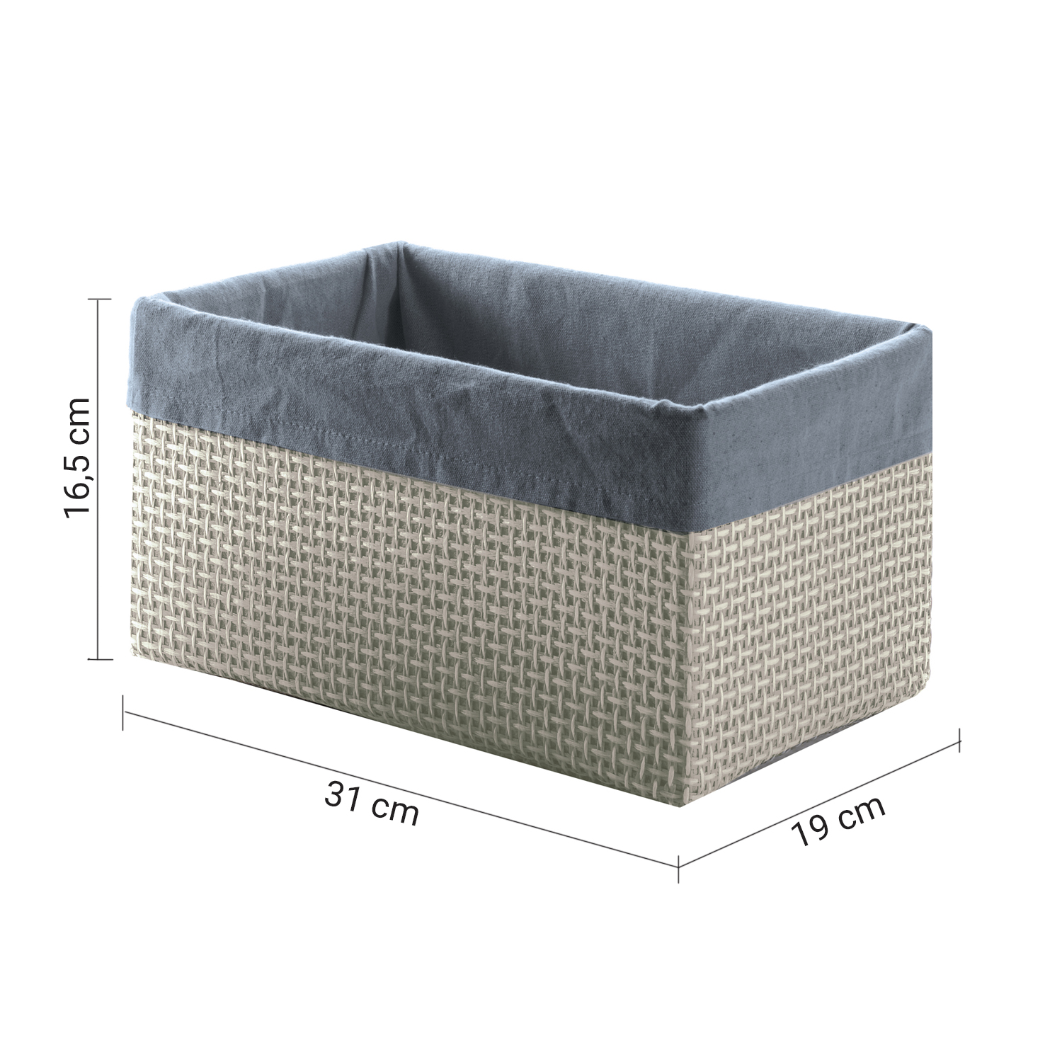 gedy-lavanda-organisateur-salle-de-bain-gris image 2