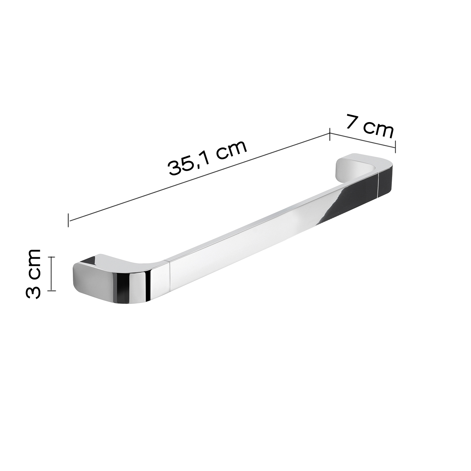 gedy-outline-barre-d-appui-porte-serviette-35-cm-chrome image 2