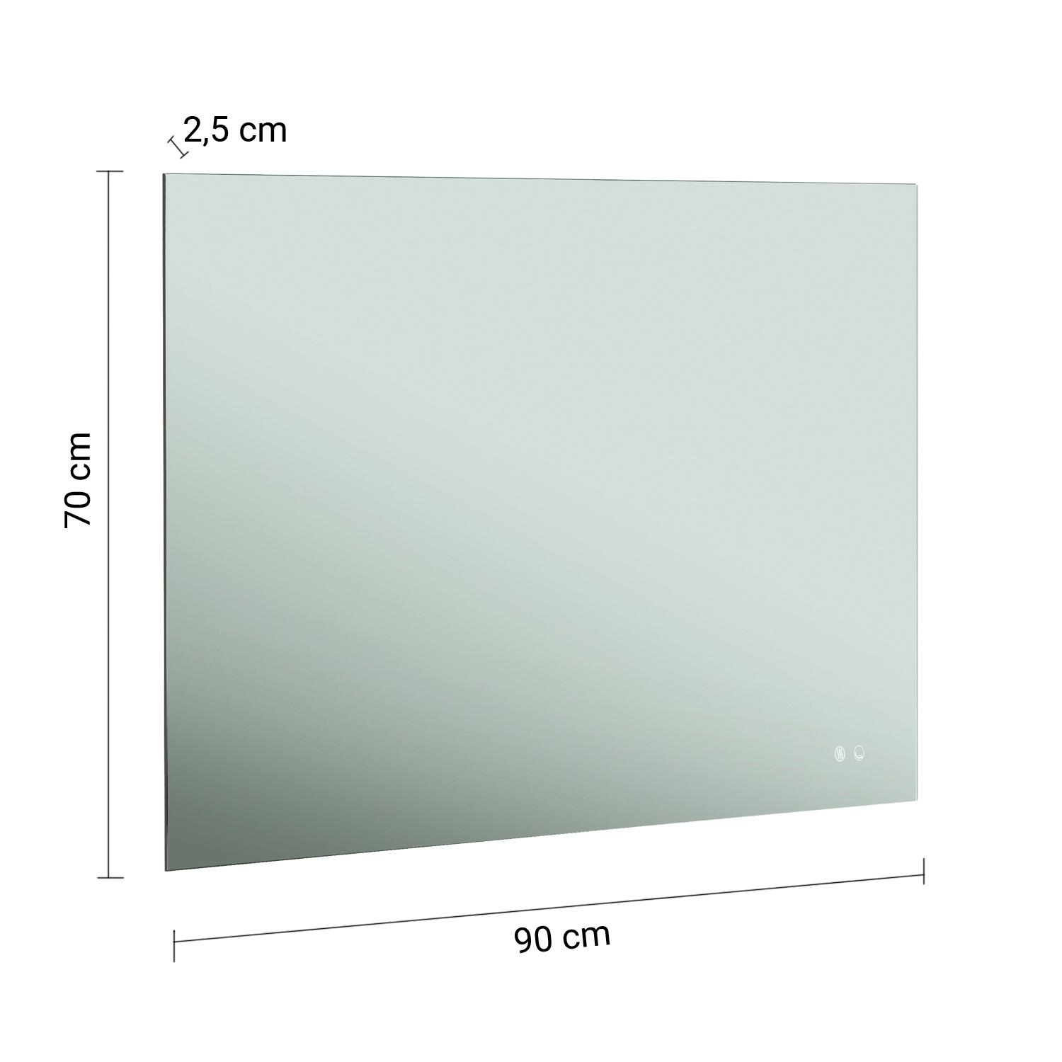 gedy-anthony-miroir-rectangulaire-70x90-bord-poli image 2