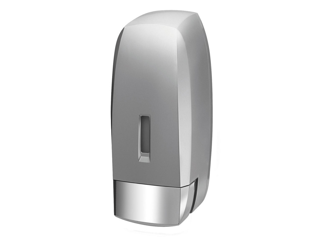 bisk-l2-distributeur-de-savon-mural-1000-ml-inox image 1