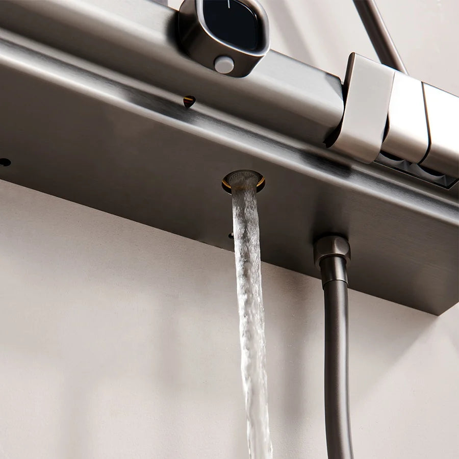hudor-pernesse-colonne-de-douche-gunmetal-led-laiton image 4