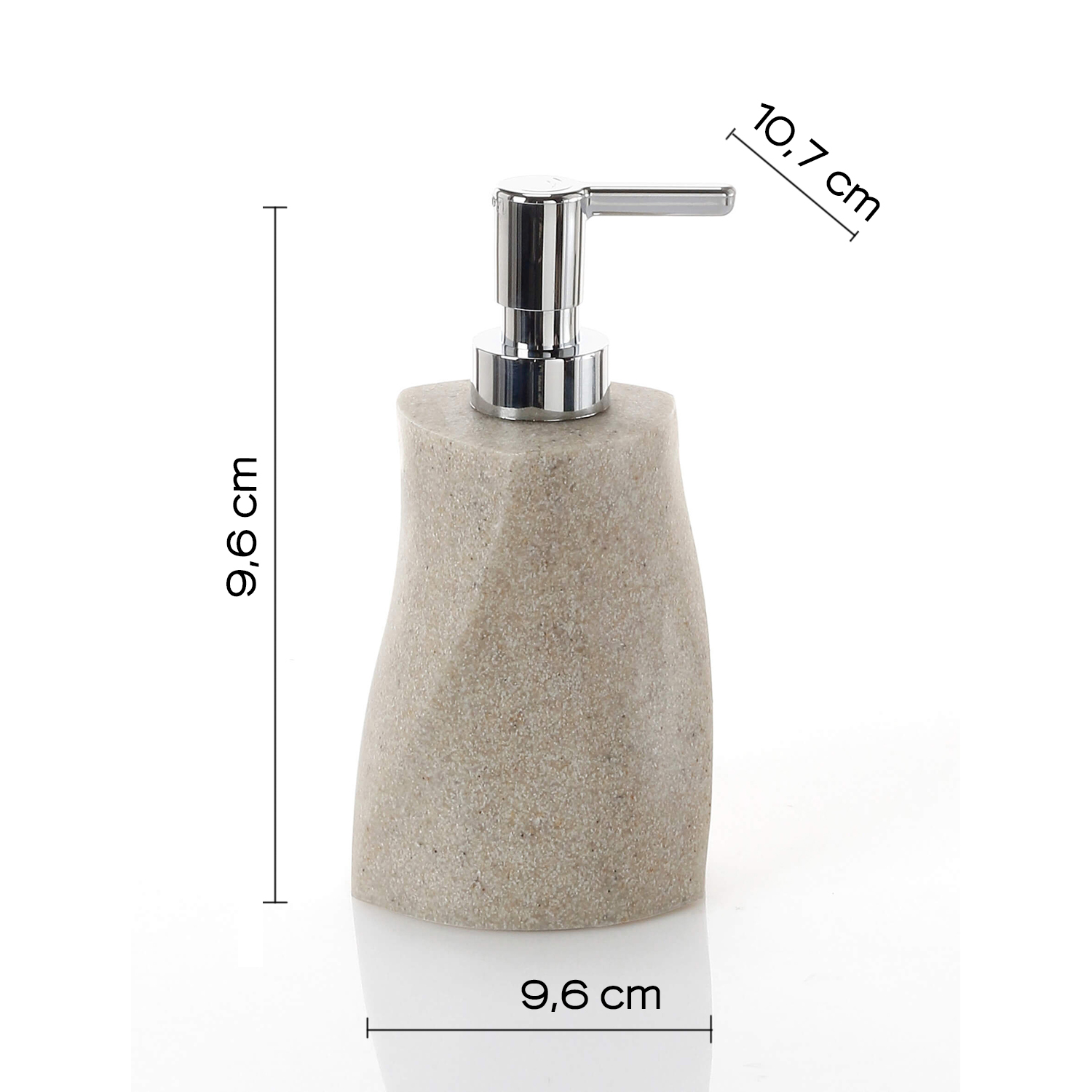 gedy-libra-distributeur-savon-beige-poser image 2
