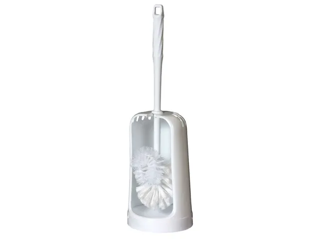 brosse-wc-toilette-balayette-support-classique-blanc image 1