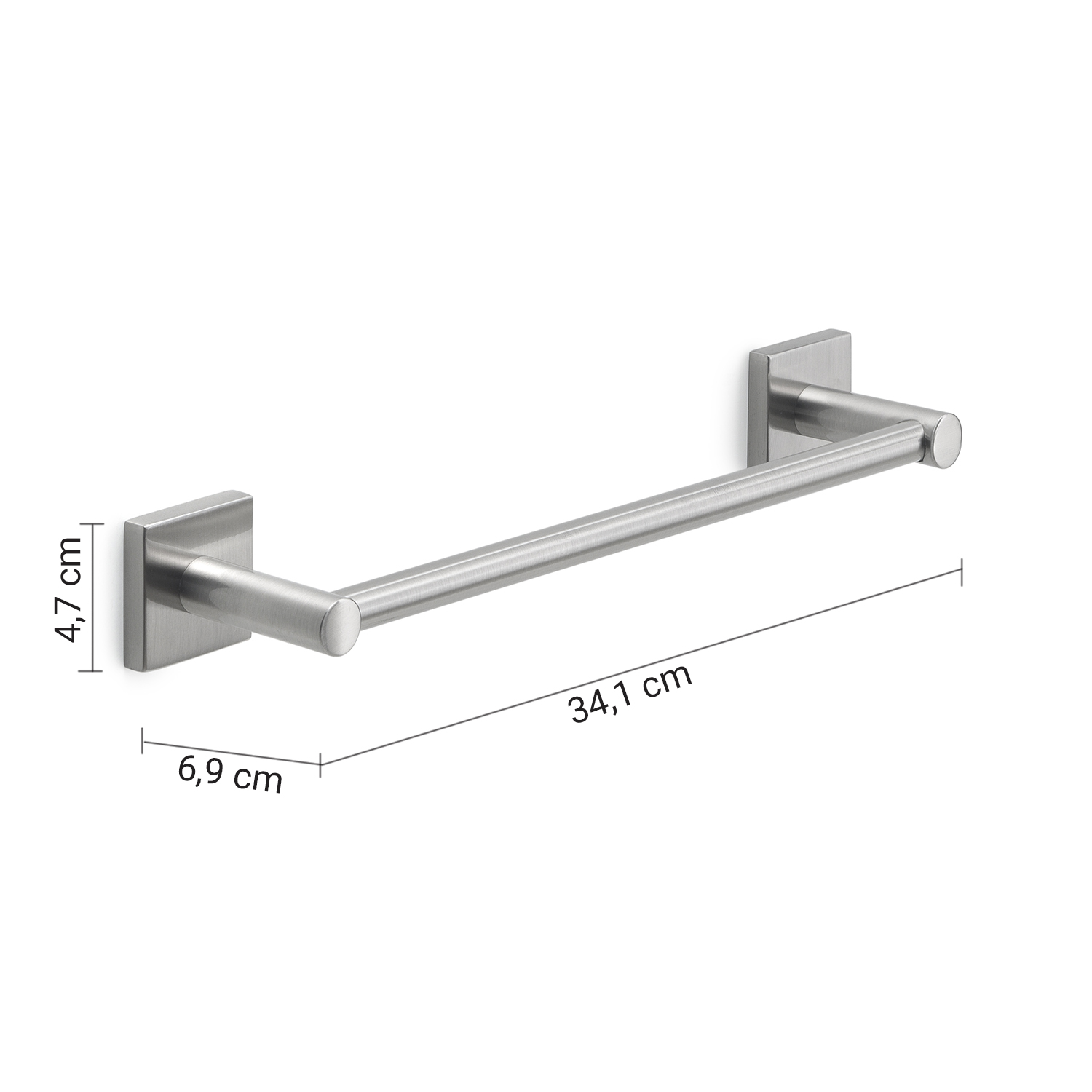 gedy-fuji-porte-serviette-30-cm-bross image 2