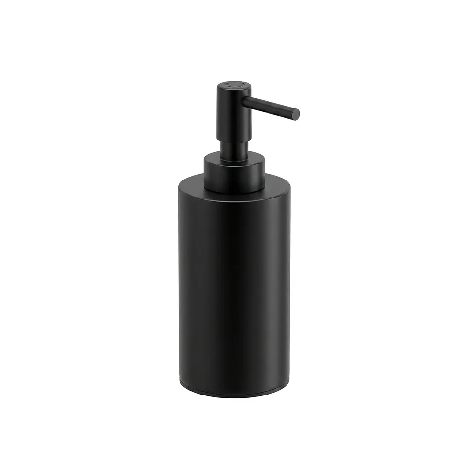 gedy-elettra-distributeur-savon-noir-mat-poser image 1