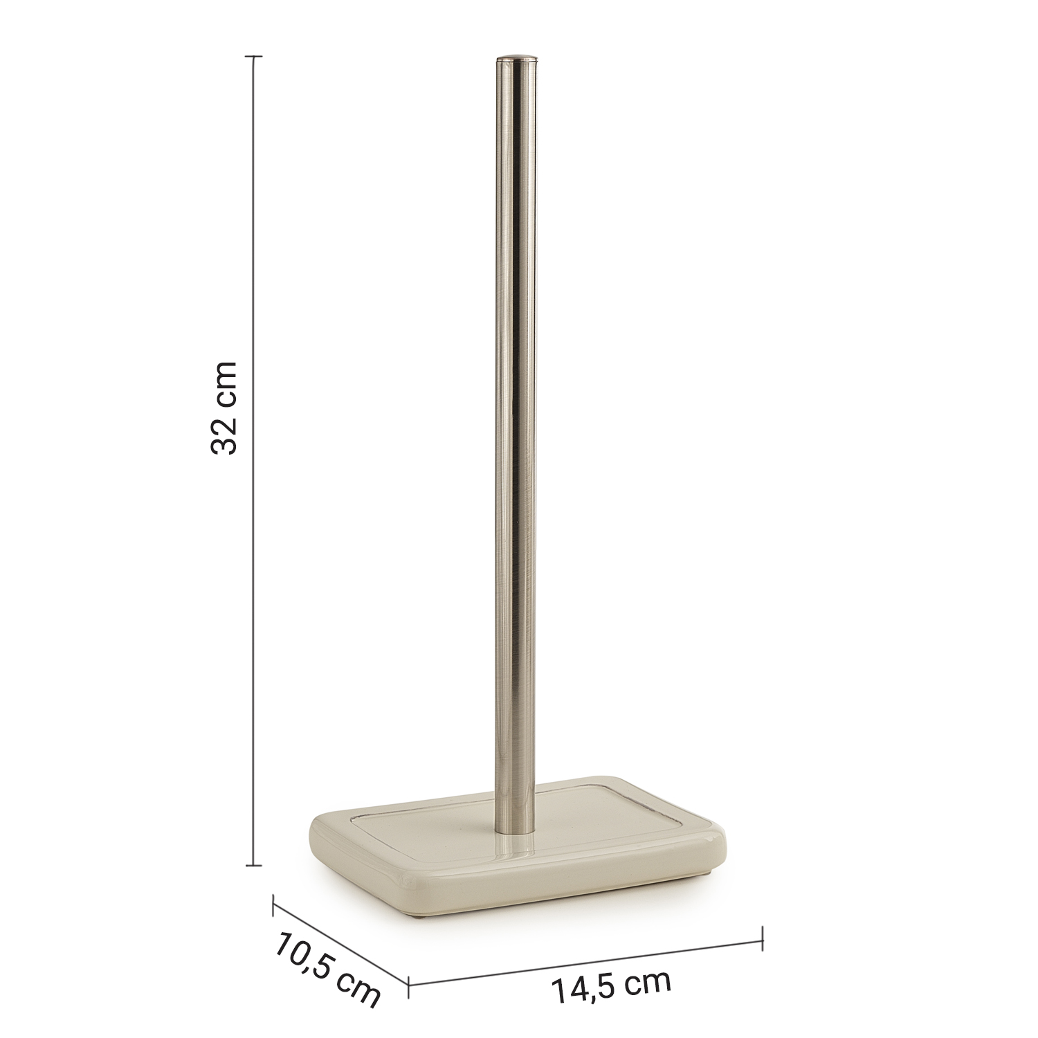 gedy-gustory-meringa-porte-rouleau-cuisine-blanc-beige image 2