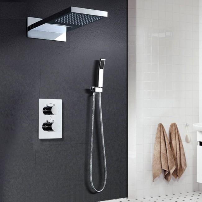 hudor-enip-e-sc30-douche-encastr-e-chrome-t-te-inox image 1