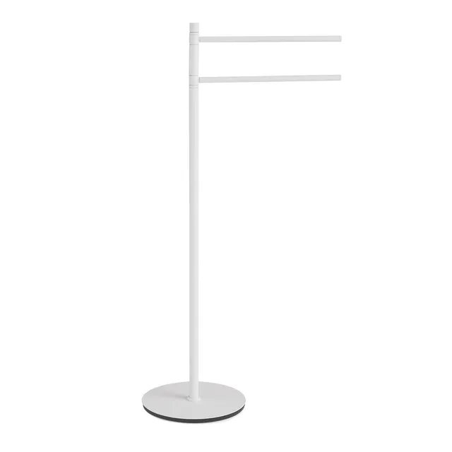 gedy-mida-porte-serviettes-sur-pied-blanc-mat image 1