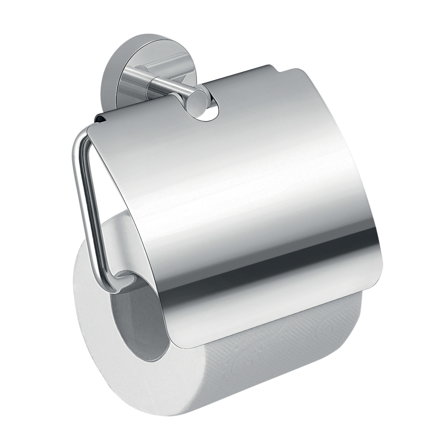 gedy-eros-porte-rouleau-avec-couvercle-chrome image 1