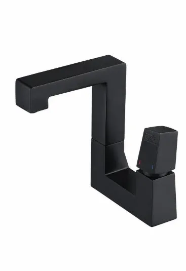 hudor-c-phise-robinet-lavabo-noir-mat-laiton-angulaire image 1