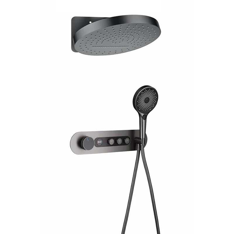 hudor-essential-ensemble-douche-thermostatique-noir-mat-encastr image 7