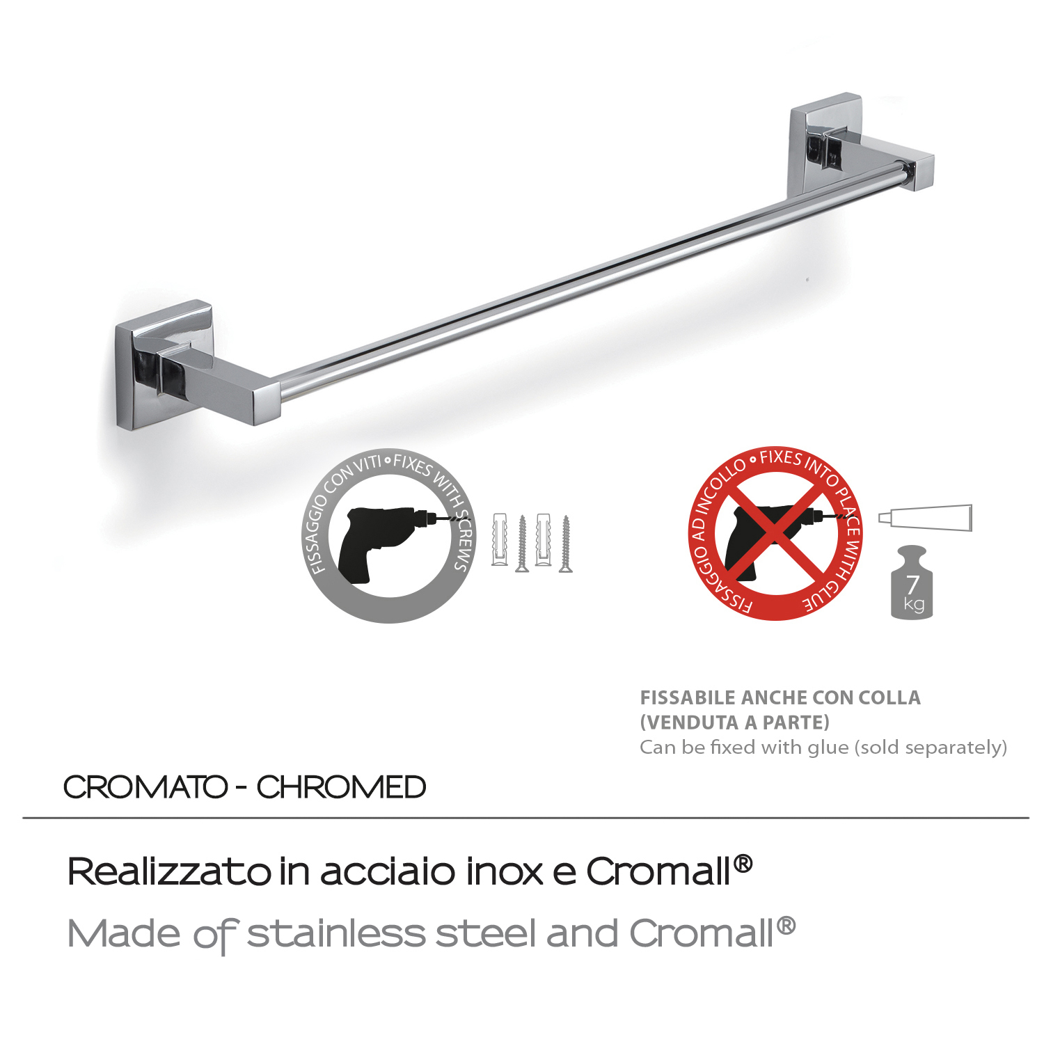 gedy-olimpo-porte-serviette-45-cm-chrome image 4