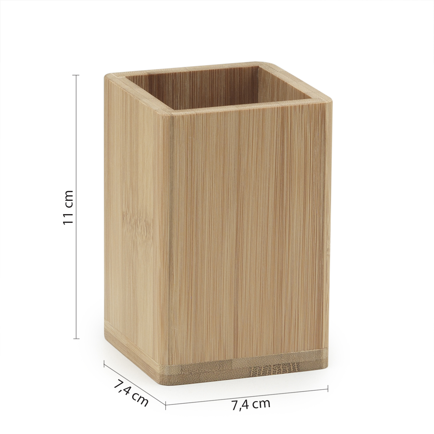 gedy-bamboom-bonnie-gobelet-porte-brosse-naturel image 2