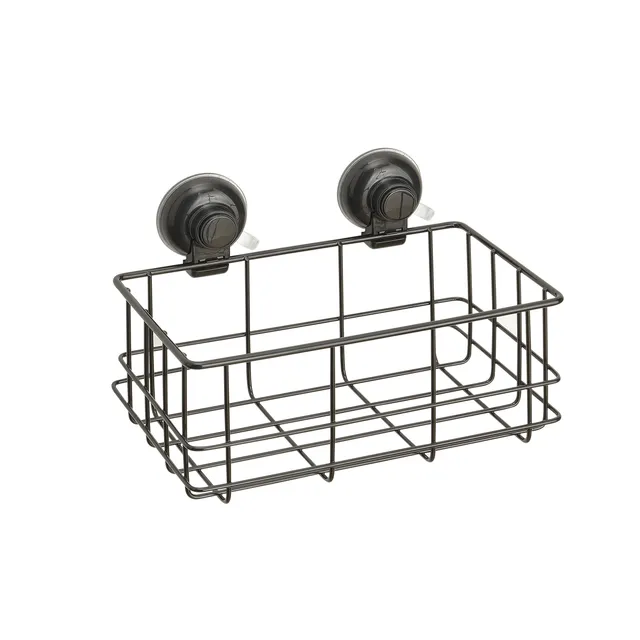 gedy-hot-panier-de-douche-fil-noir-mat-rectangulaire image 1