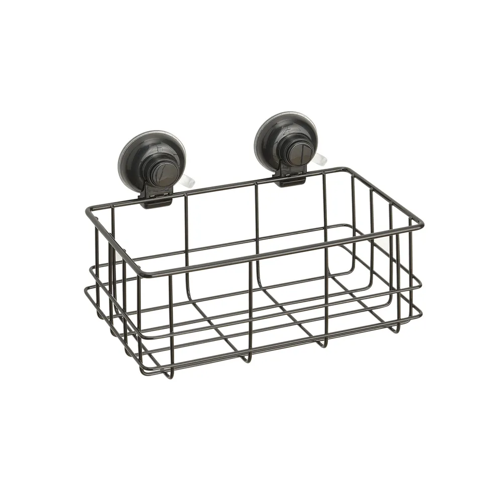 gedy-hot-panier-de-douche-fil-noir-mat-rectangulaire image 1
