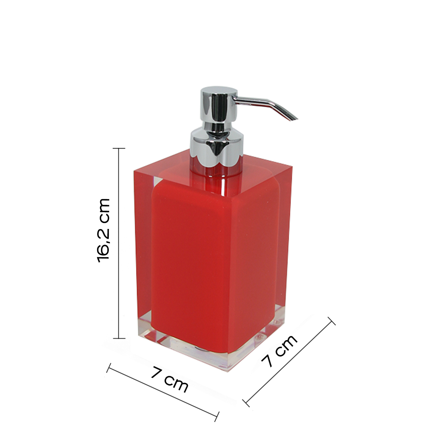 gedy-rainbow-distributeur-de-savon-rouge-poser image 2