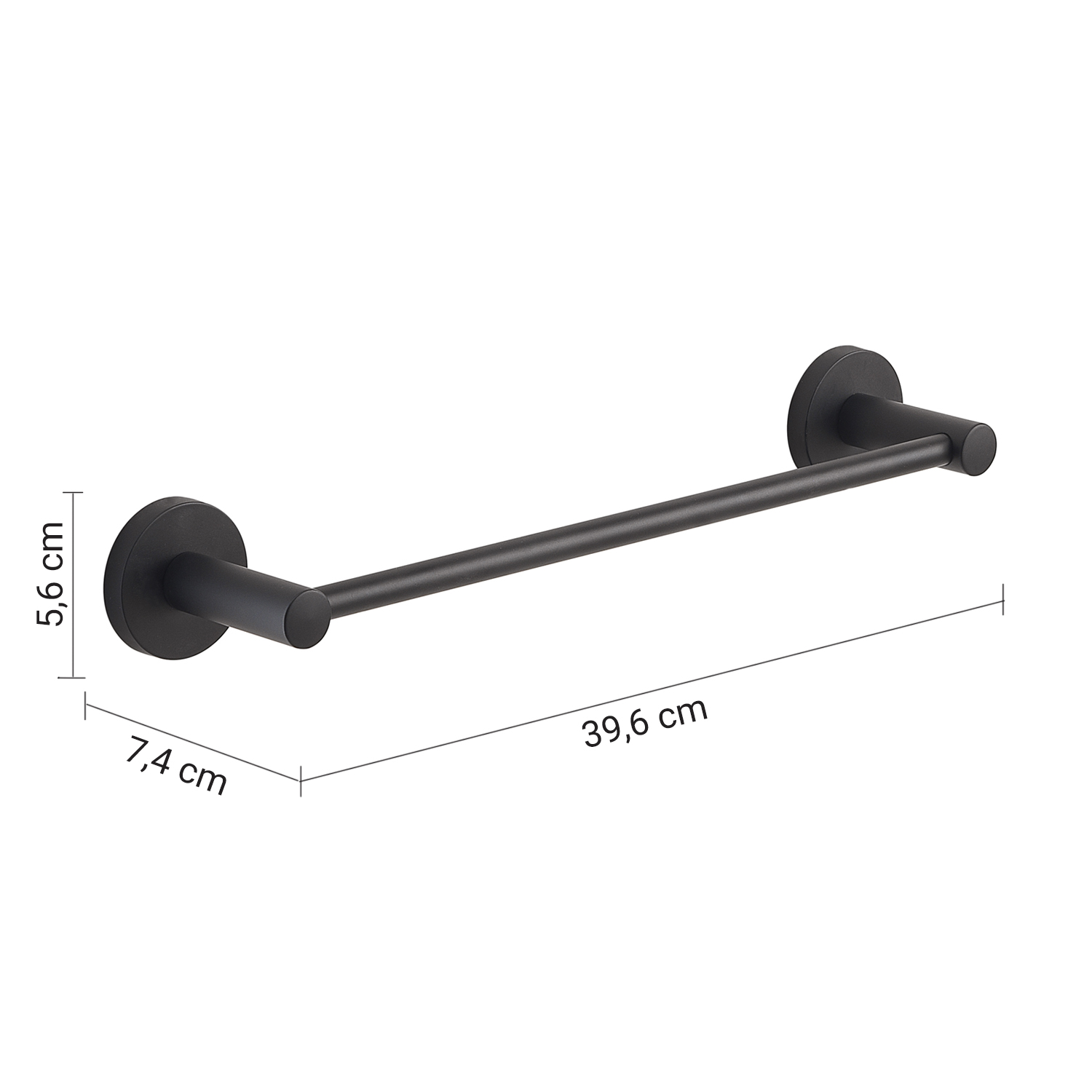 gedy-felce-porte-serviettes-35-cm-noir-mat image 2