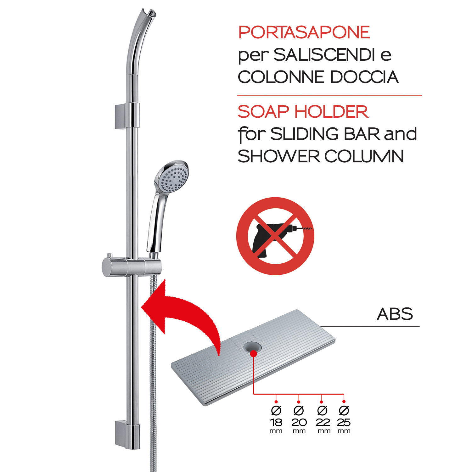 gedy-soapy-star-tag-re-barre-douche-chrome image 3