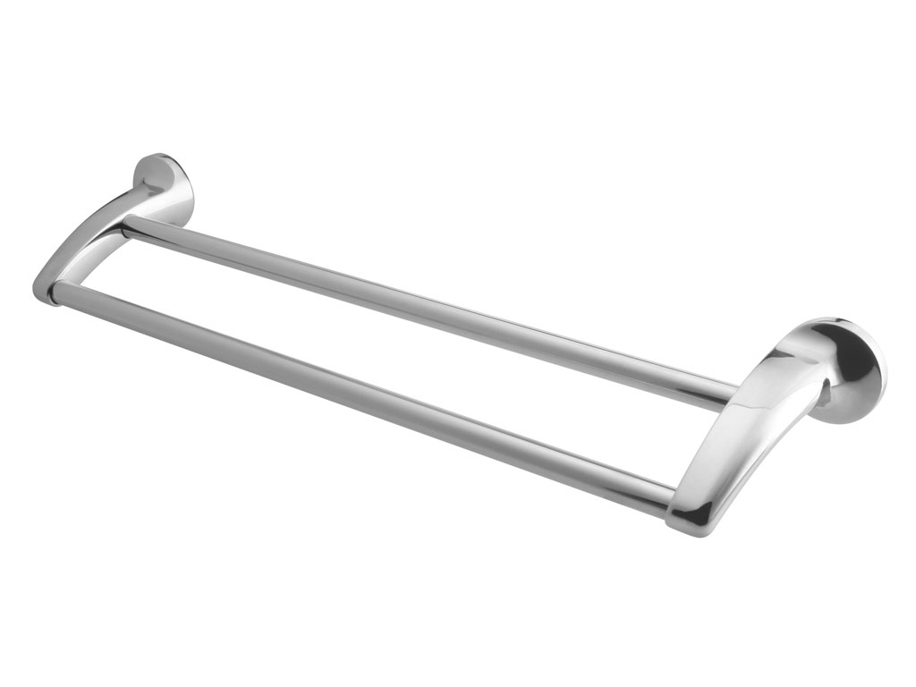 bisk-ontario-double-barre-fixe-460-porte-serviettes-46-cm image 1