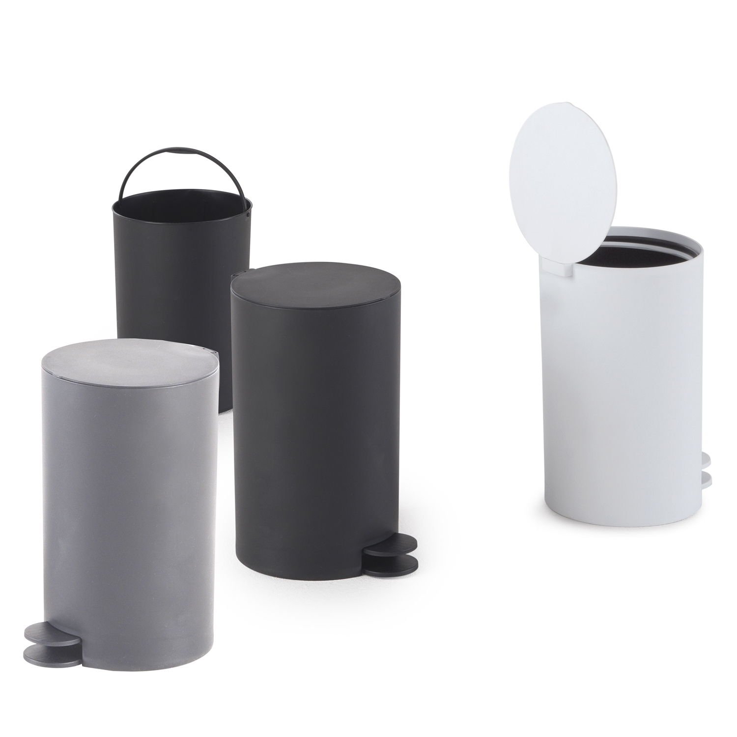 gedy-sharon-poubelle-salle-de-bain-blanc-mat-3-l image 3