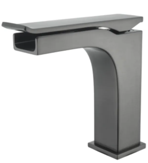 hudor-permesse-robinet-lavabo-gunmetal-bec-cascade image 1