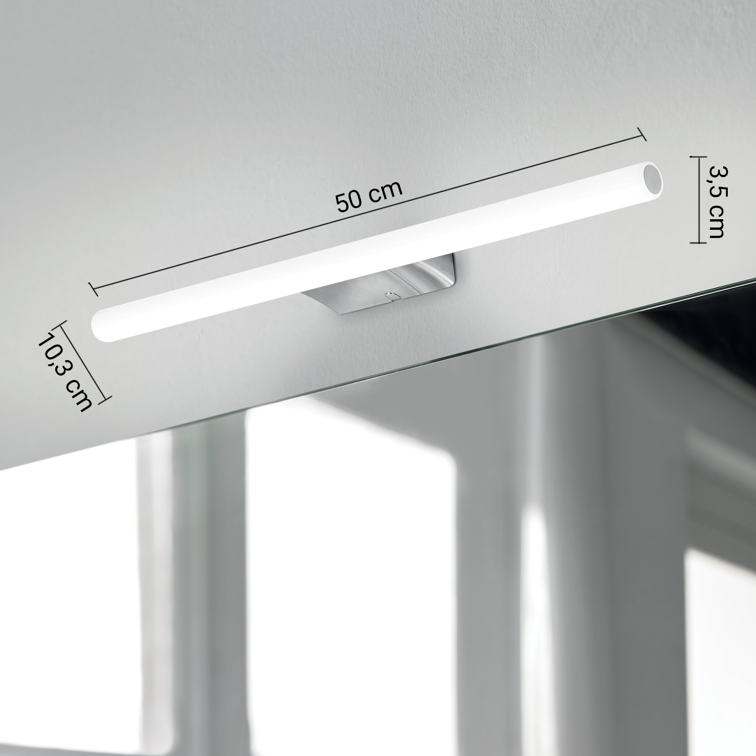 gedy-miroirs-et-clairage-kos-lampe-led-50-cm-chrome image 2