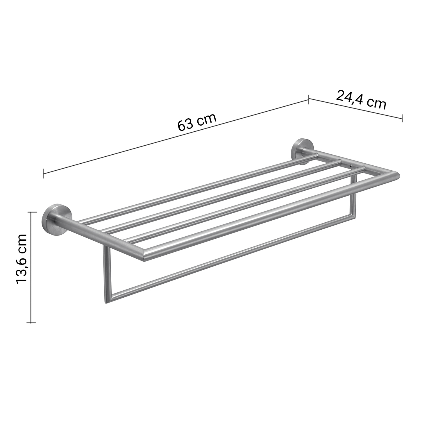 gedy-project-tag-re-double-porte-serviettes-brosse image 2