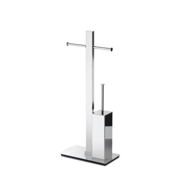 gedy-bridge-ensemble-wc-sur-pied-papier-brosse-chrome image 1
