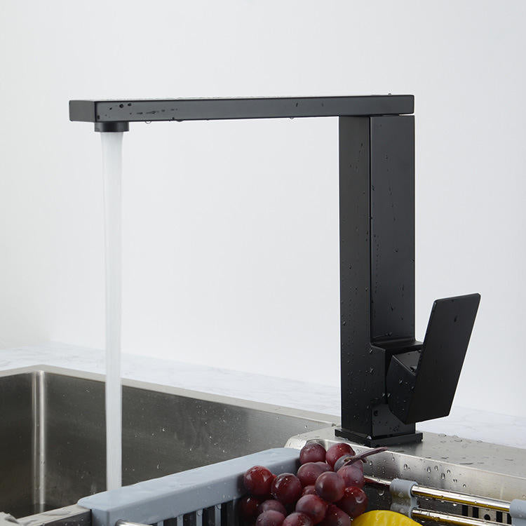 hudor-alph-e-018-robinet-lavabo-sur-lev-noir-mat image 2