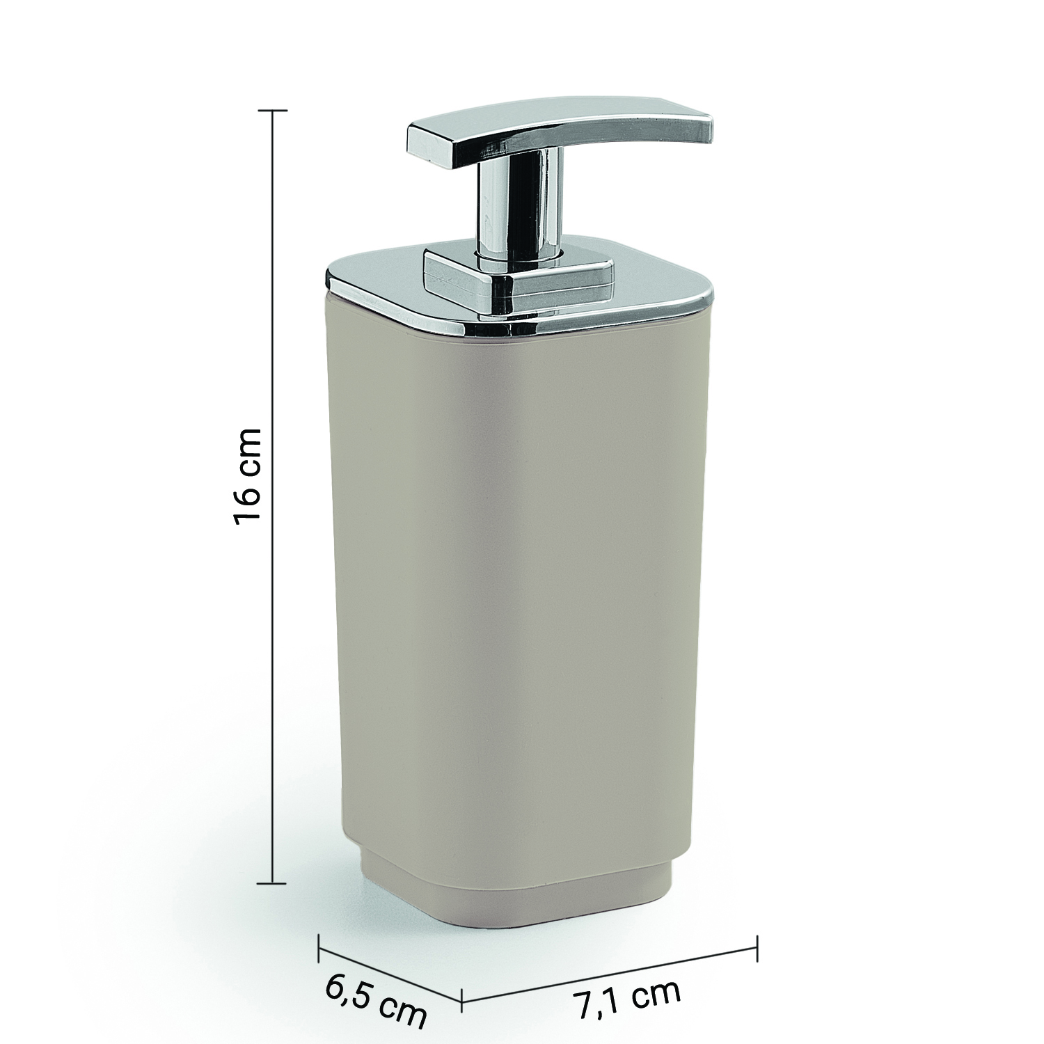 gedy-seventy-distributeur-de-savon-beige-mat image 2