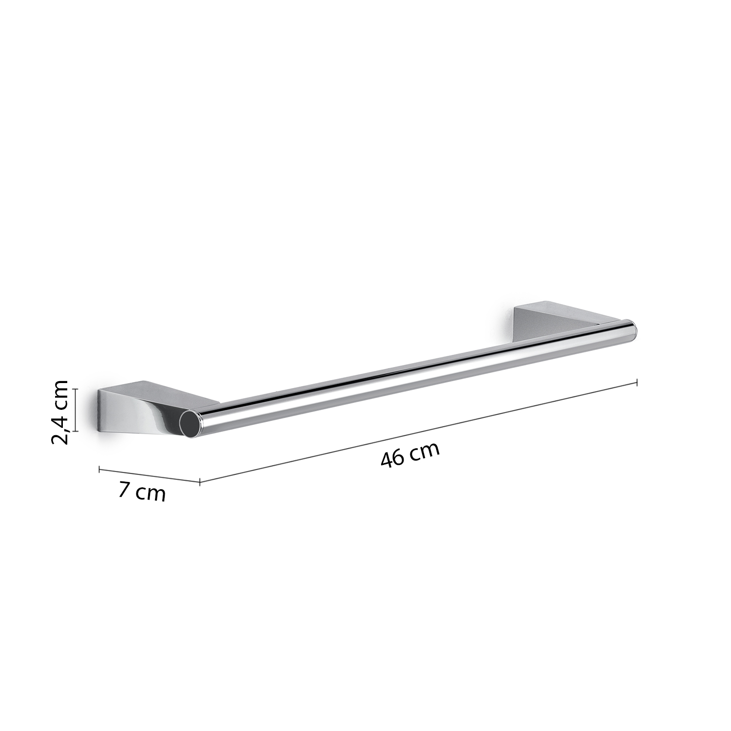 gedy-tonale-porte-serviette-mural-chrome-45-cm image 2