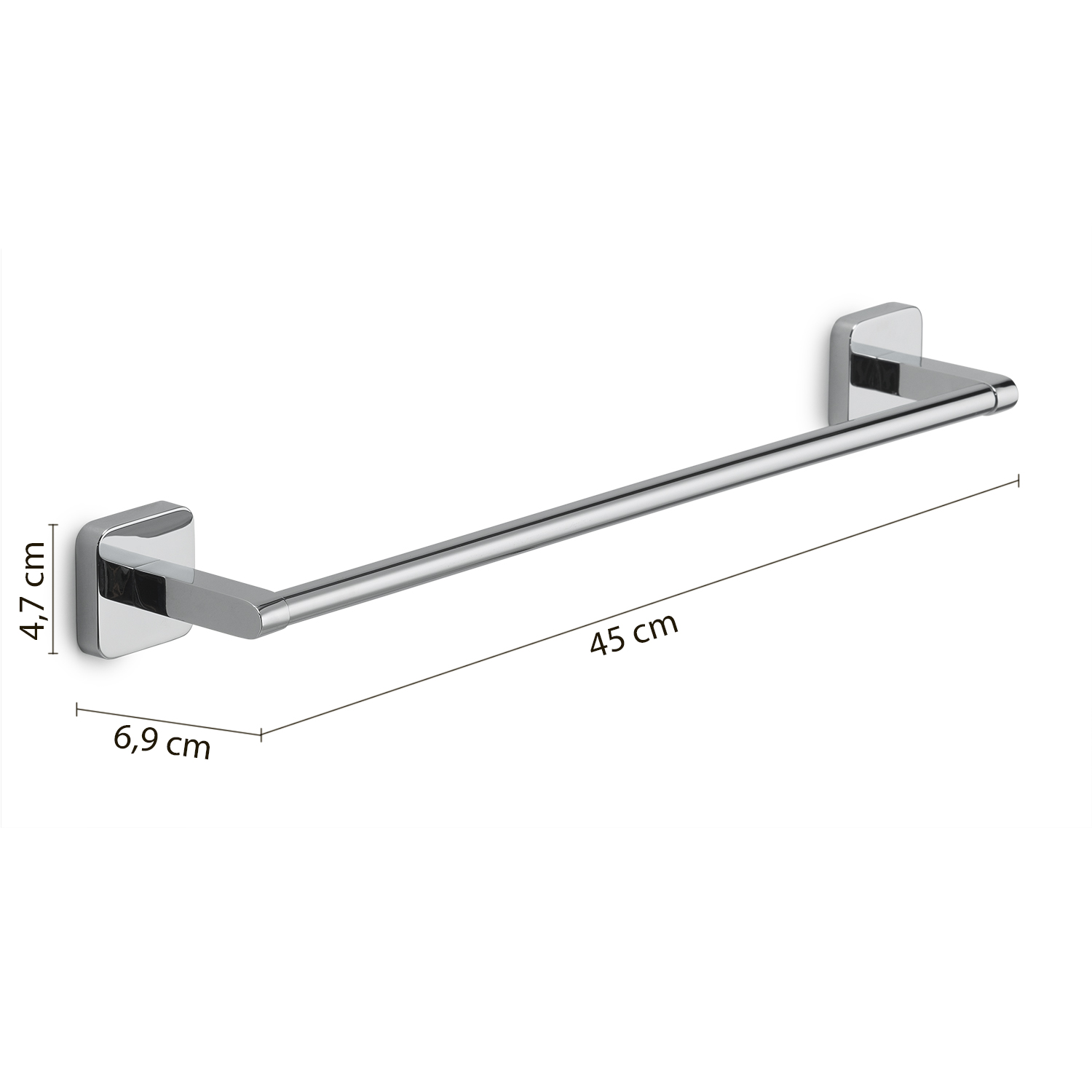 gedy-tonga-porte-serviette-45-cm-chrome-mural image 2