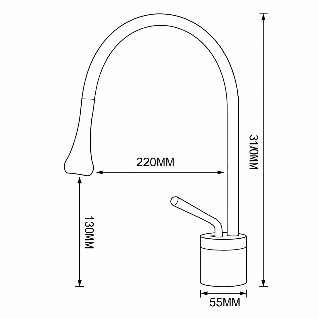 hudor-c-phase-201-robinet-lavabo-noir-mat-laiton image 4
