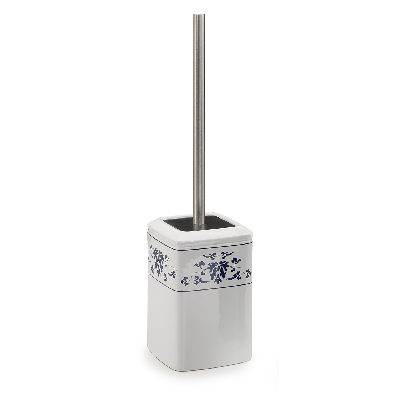 gedy-cixi-porte-brosse-wc-blanc-bleu-poser image 1