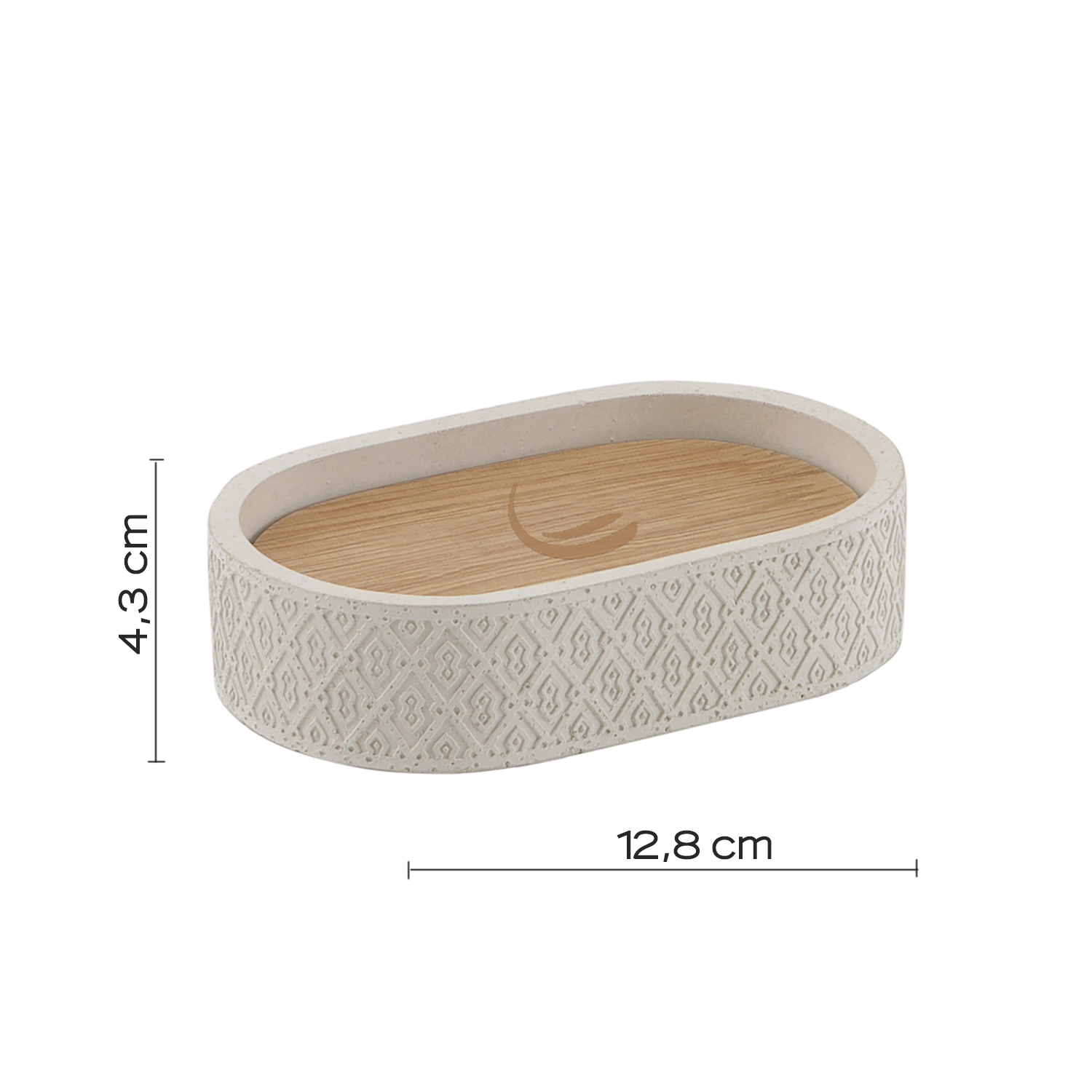 gedy-afrodite-porte-savon-gris-poser image 2
