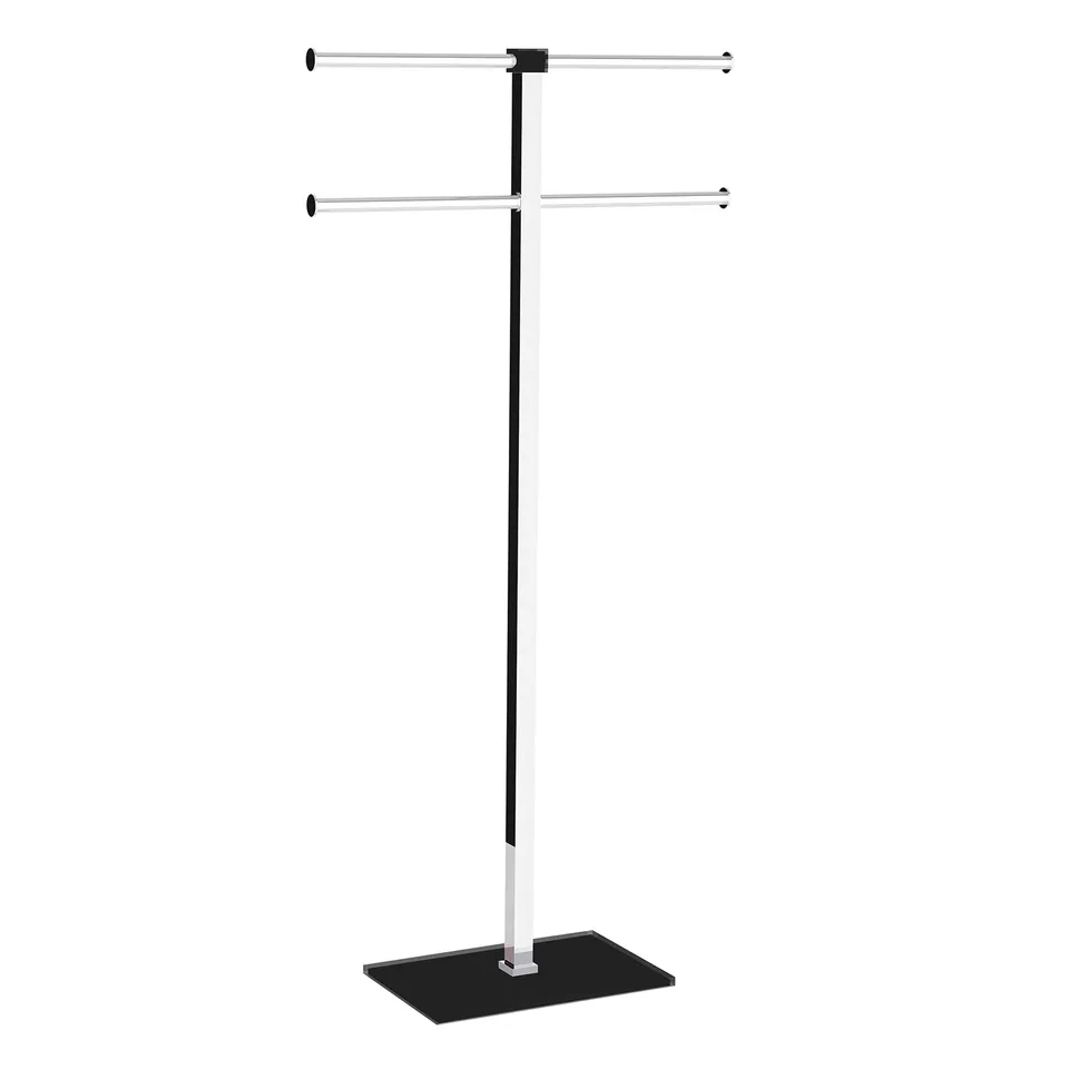 gedy-rainbow-porte-serviette-sur-pied-noir image 1