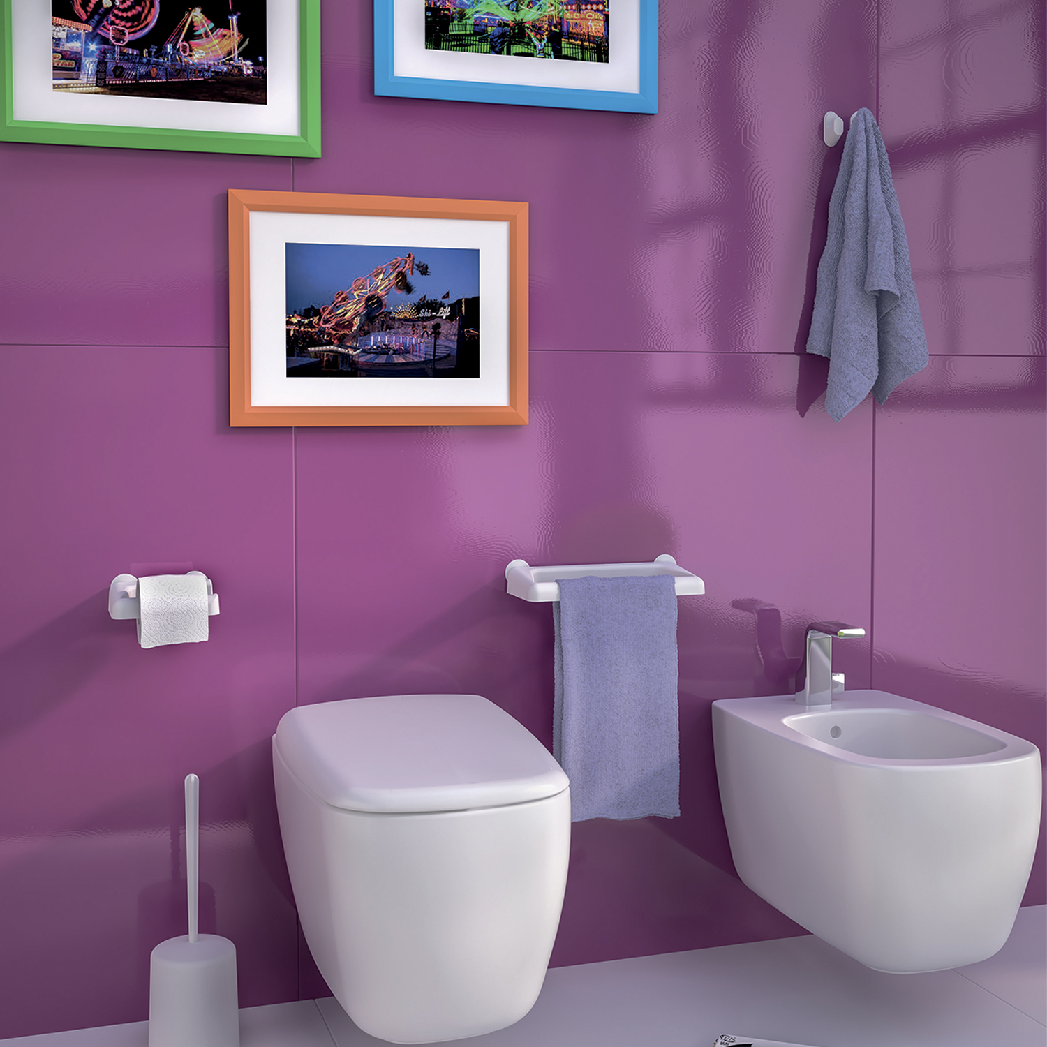 gedy-junior-porte-rouleau-blanc-mural image 4
