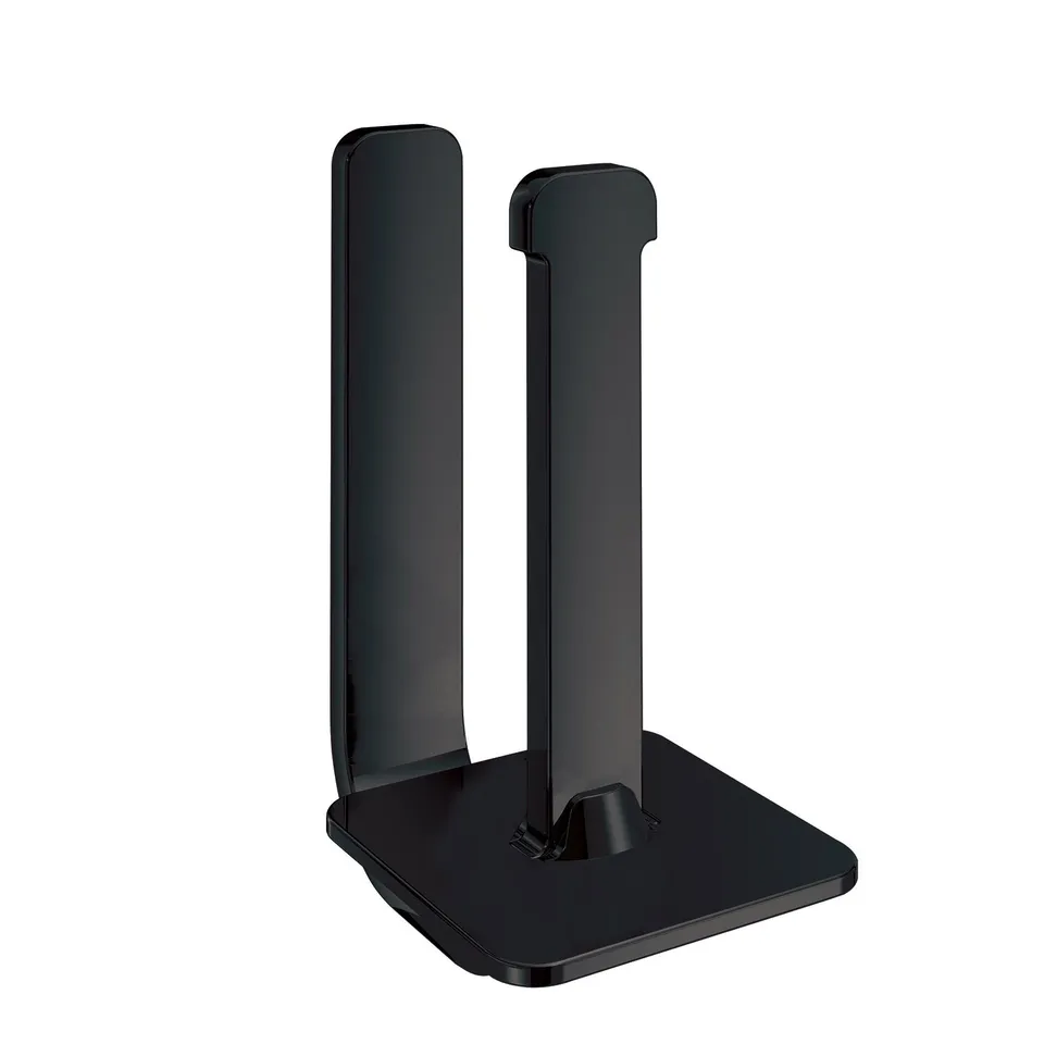 gedy-outline-porte-rouleau-r-serve-papier-toilette-noir-mat image 1