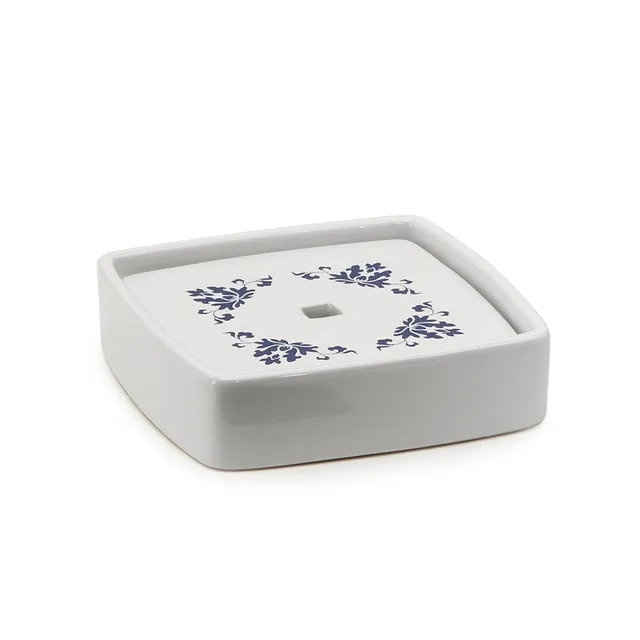 gedy-cixi-porte-savon-blanc-bleu-poser image 1