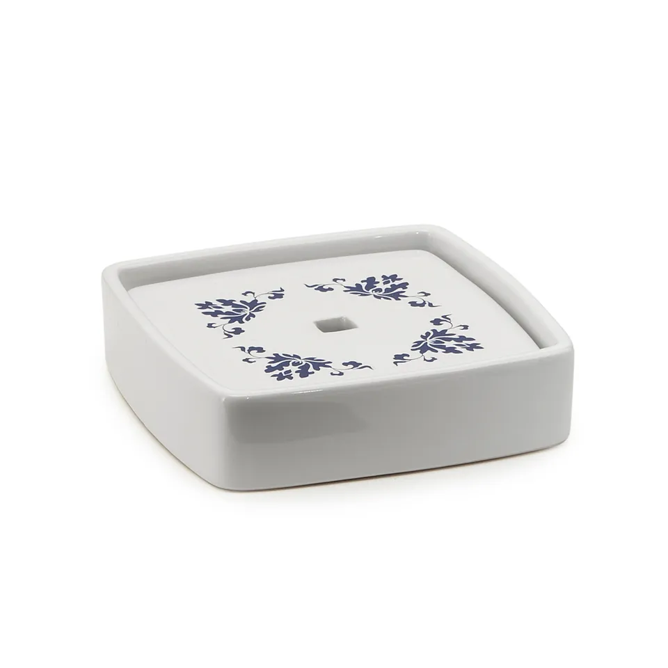 gedy-cixi-porte-savon-blanc-bleu-poser image 1