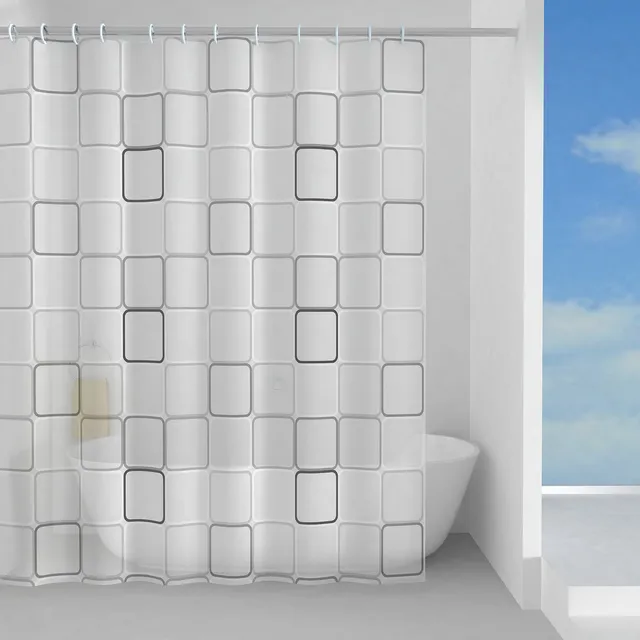 gedy-domino-rideau-de-douche-120x200-cm-gris image 1