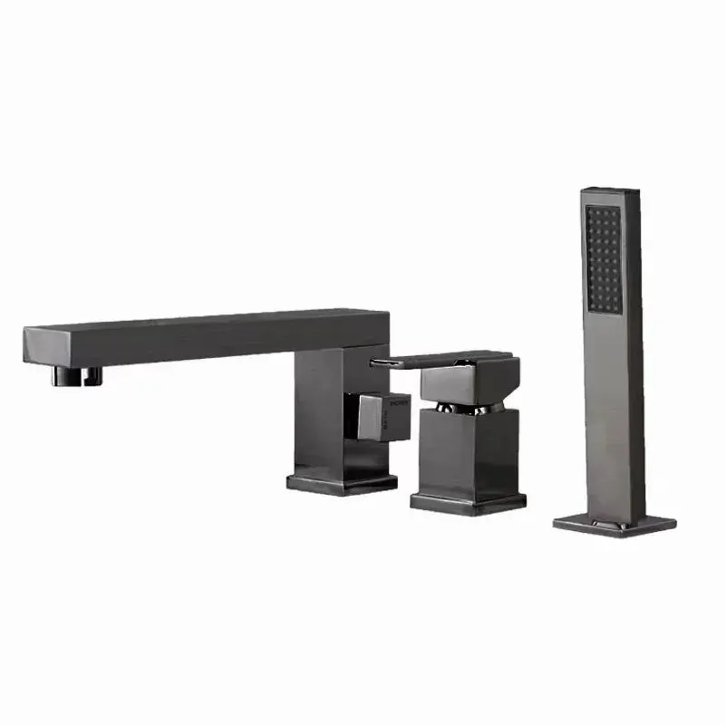 hudor-pernesse-0007-robinet-baignoire-gunmetal-3-trous image 1