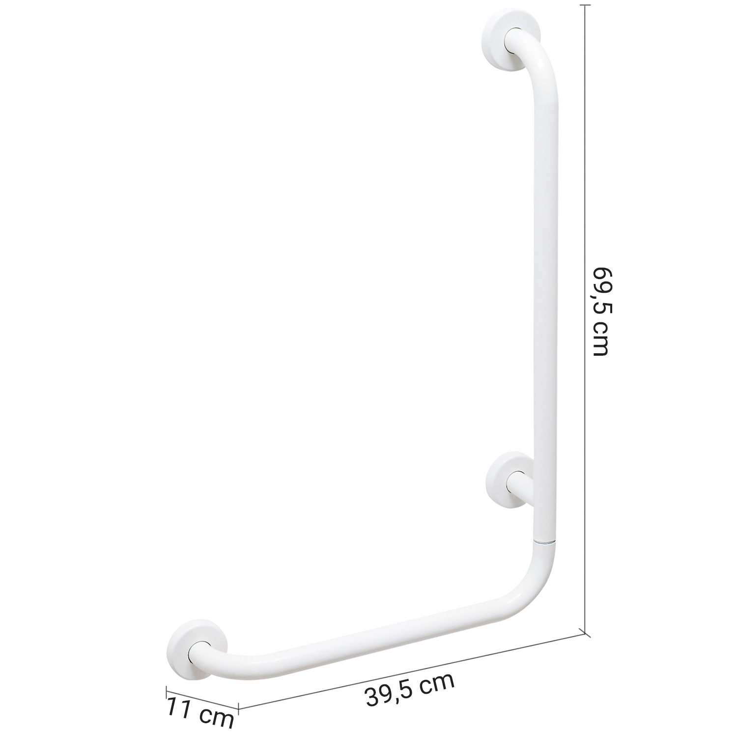 gedy-fortis-barre-d-appui-90-blanche image 2
