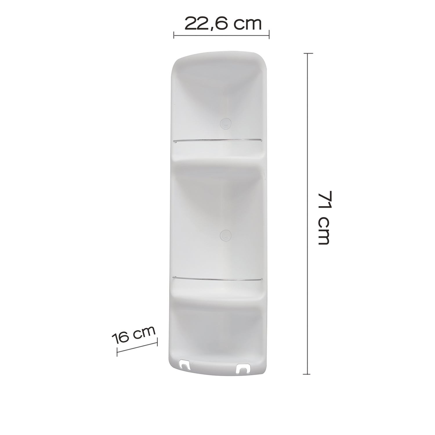 gedy-caesar-tag-re-douche-d-angle-blanc image 2