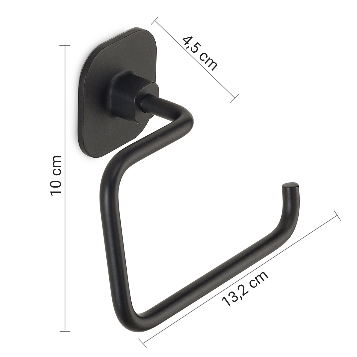 gedy-teide-porte-rouleau-wc-noir-mat image 2